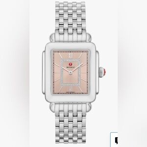 Michele Deco Silver Bracelet Watch